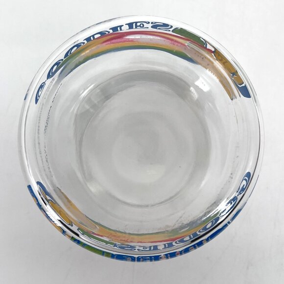 Vintage Peanuts Snoopy & Woodstock Glass Goodies Cookie Candy Jar & Rainbow 5" - Picture 8 of 13